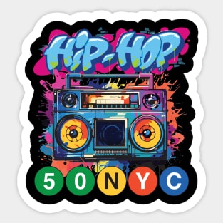 HIP-HOP 50 NYC Sticker